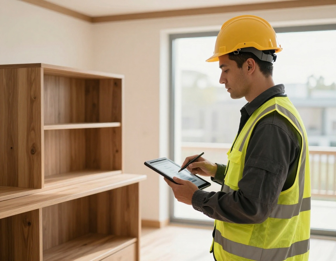 Surveyor conducting digital volume audit