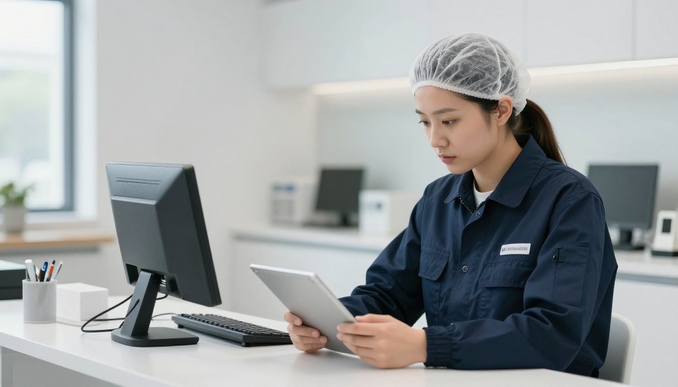 BPCA certified pest control specialist inspecting modern premises