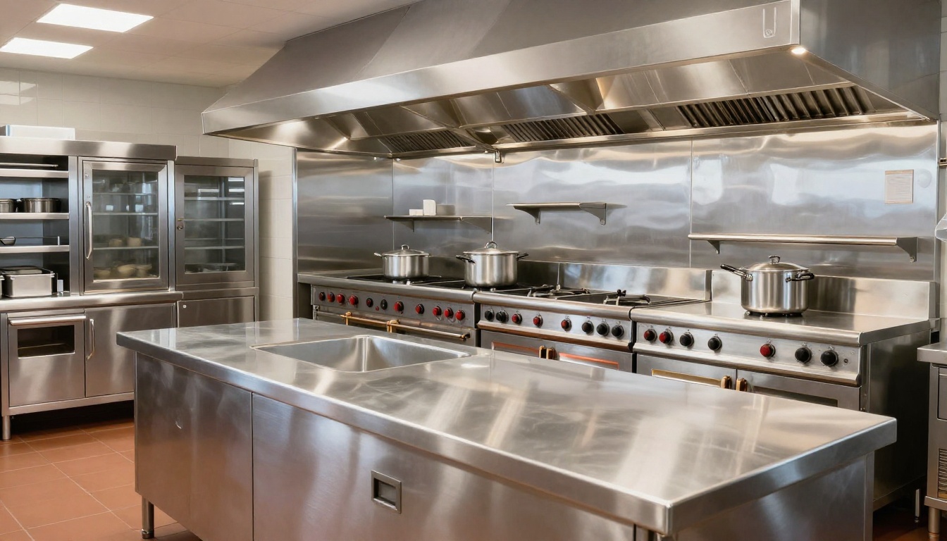 Spotless commercial food preparation environment