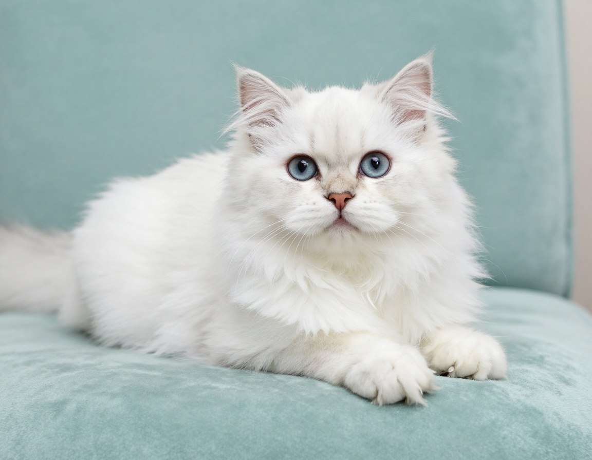 Persian Cat Cleo after quiet feline groom