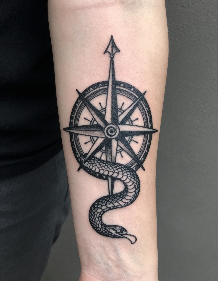 Occult woodcut engraving fine line tattoo by Mara Solis