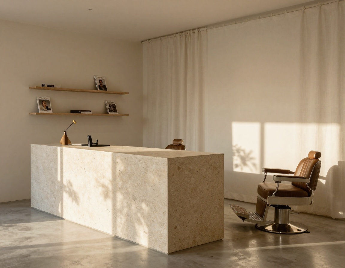 Marlowe Hair Studio interior reception and cutting floor