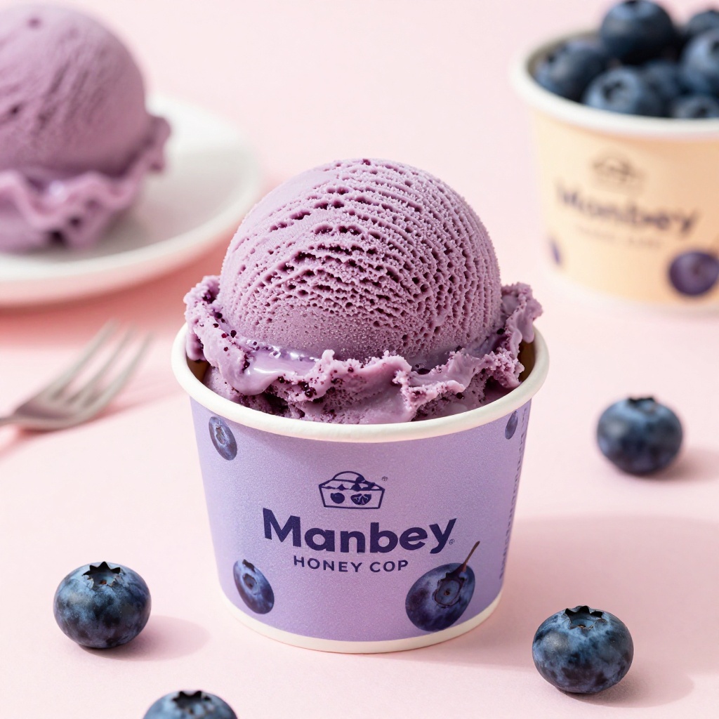 Wild Blueberry Honeycomb scoop