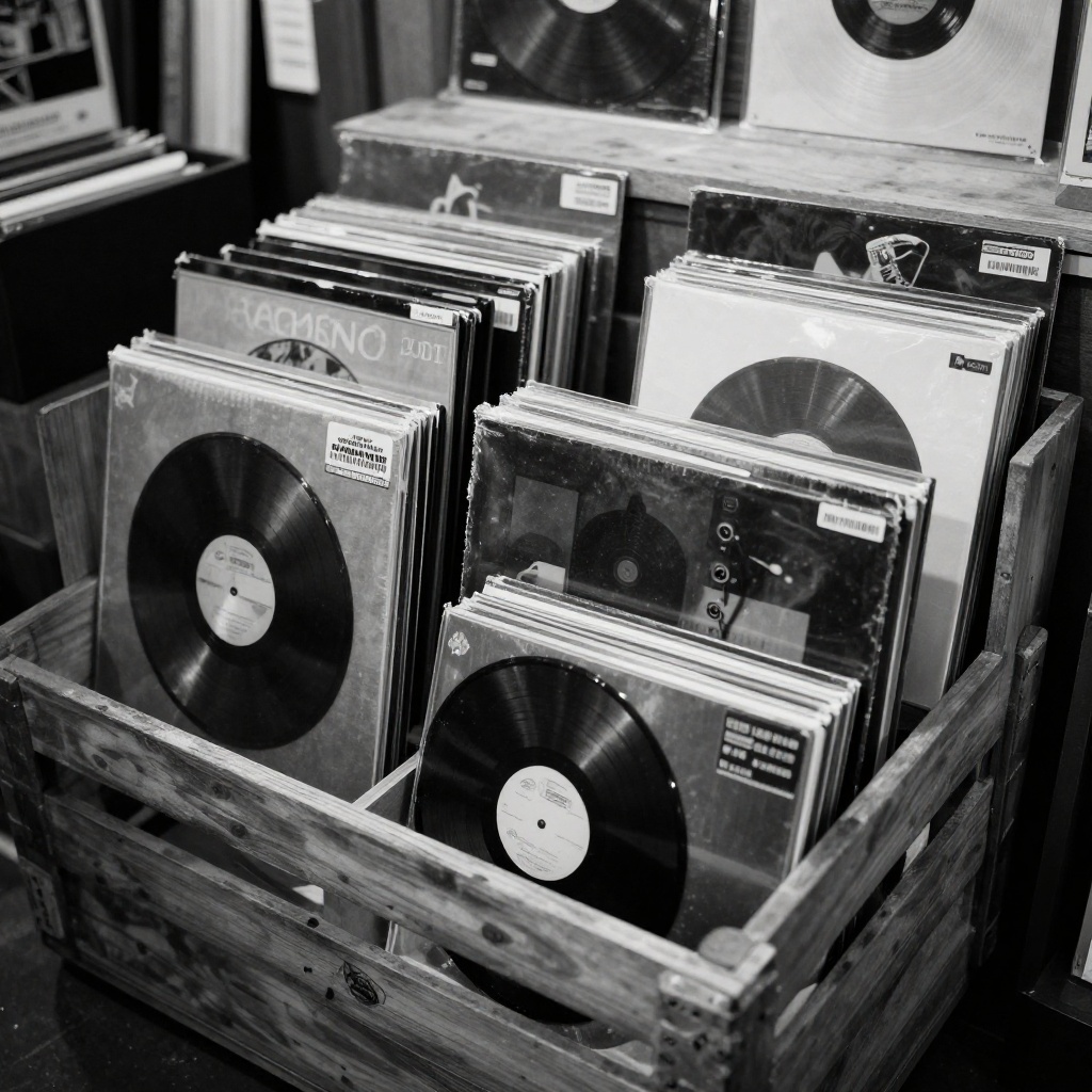 Left-field electronics and ambient vinyl crates