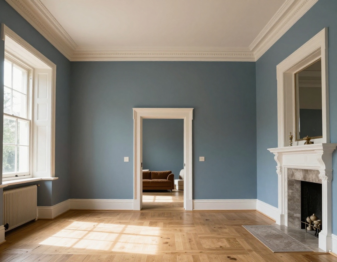 Pristine interior living space with freshly painted heritage walls