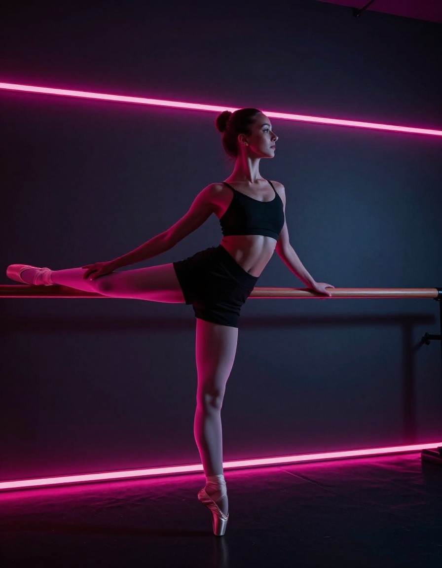 Andre King at the ballet barre