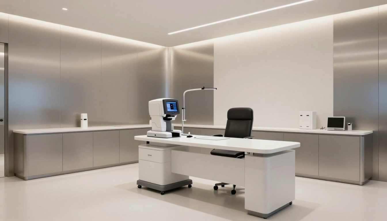 Clearview Eye Care clinical reception and consultation suite