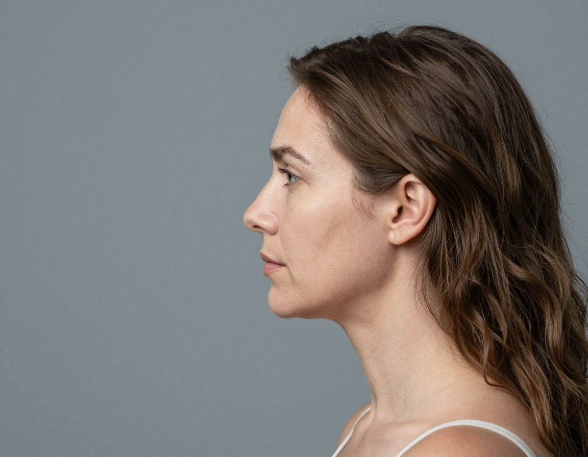 Pre-treatment clinical documentation showing mild volume depletion in the deep medial cheek and pyriform aperture