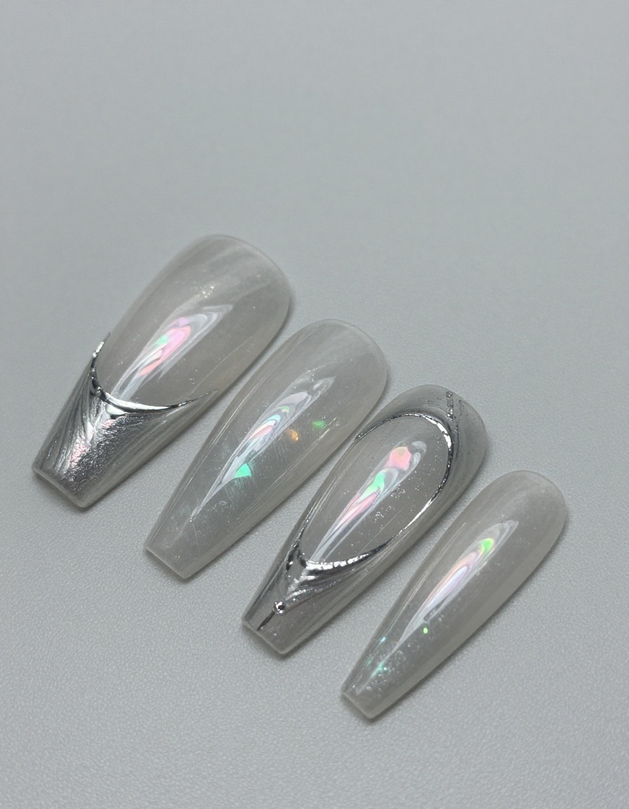 Iridescent glass acrylic sculpting