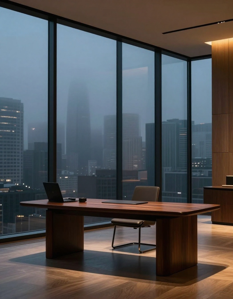Rowan Hale Law consultation suite overlooking the city skyline