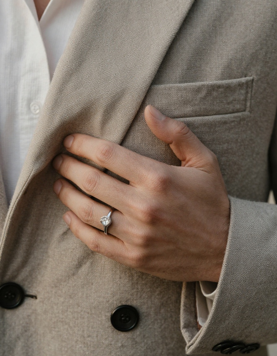 Hands and heirloom ring details
