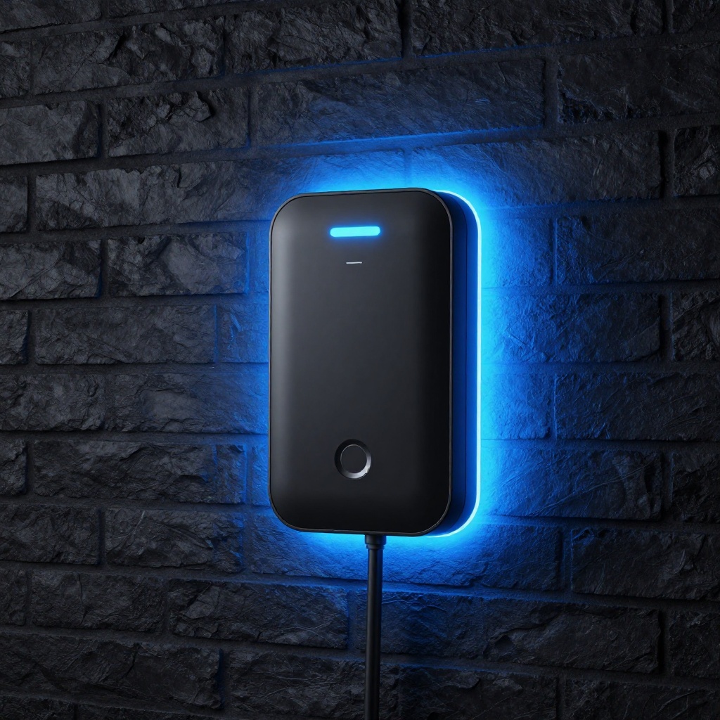 Wall-mounted high-speed smart EV charging unit