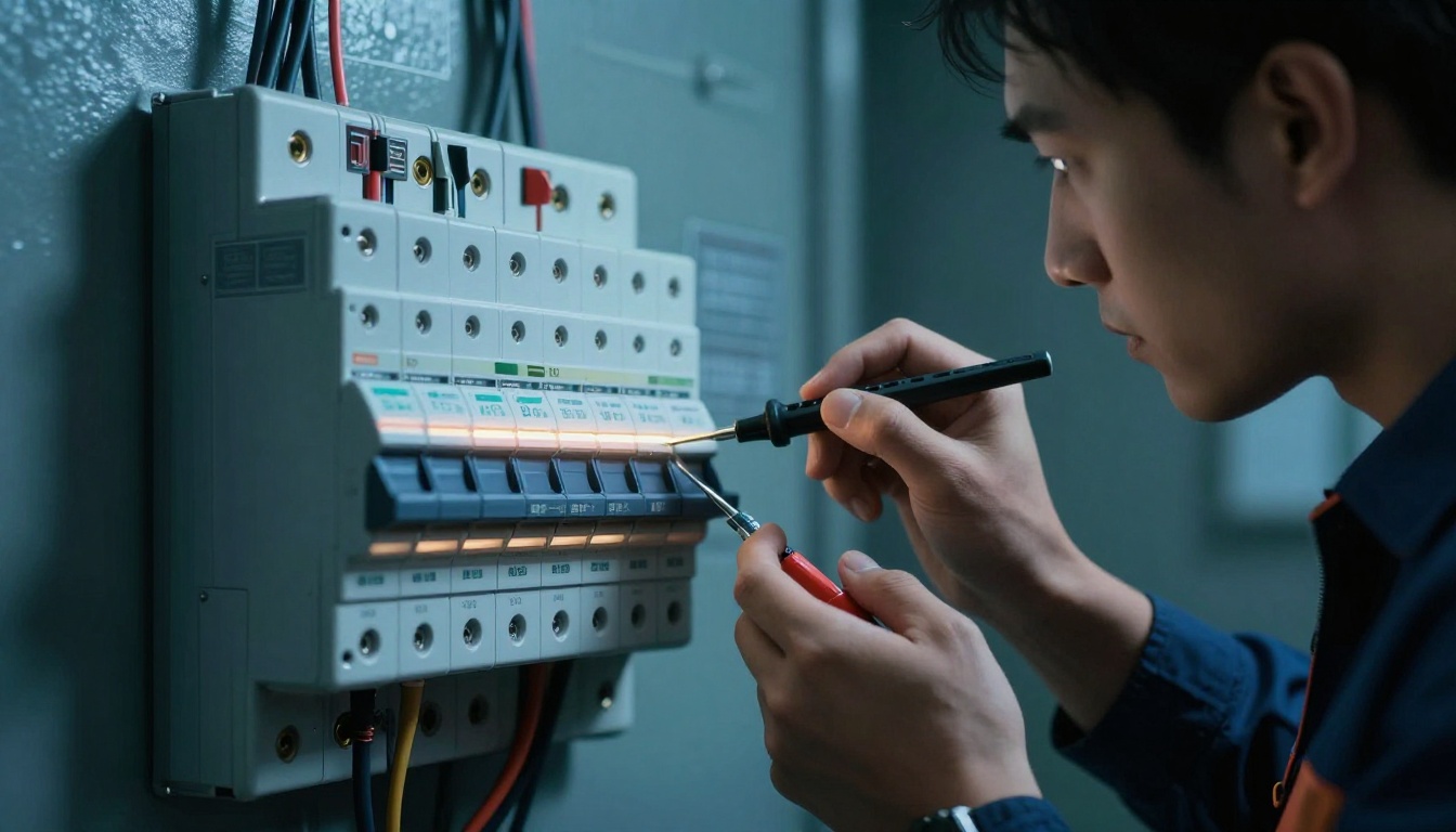 Precision testing and certified inspection of modern electrical distribution unit