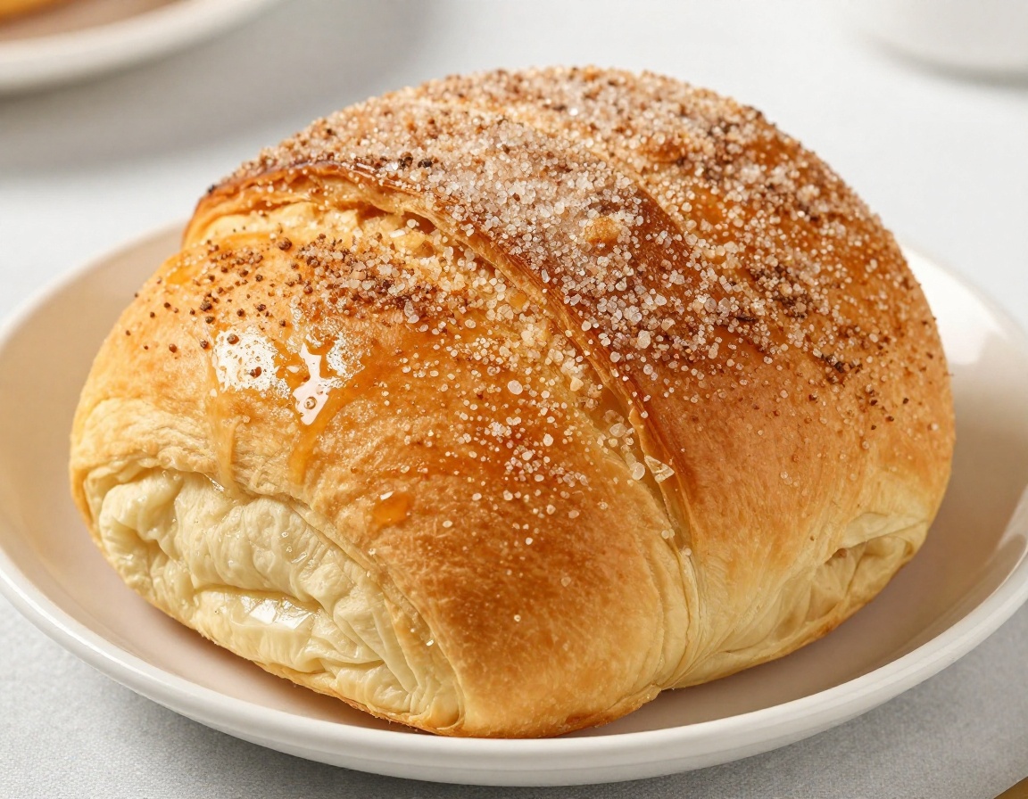 Freshly baked cardamom morning bun