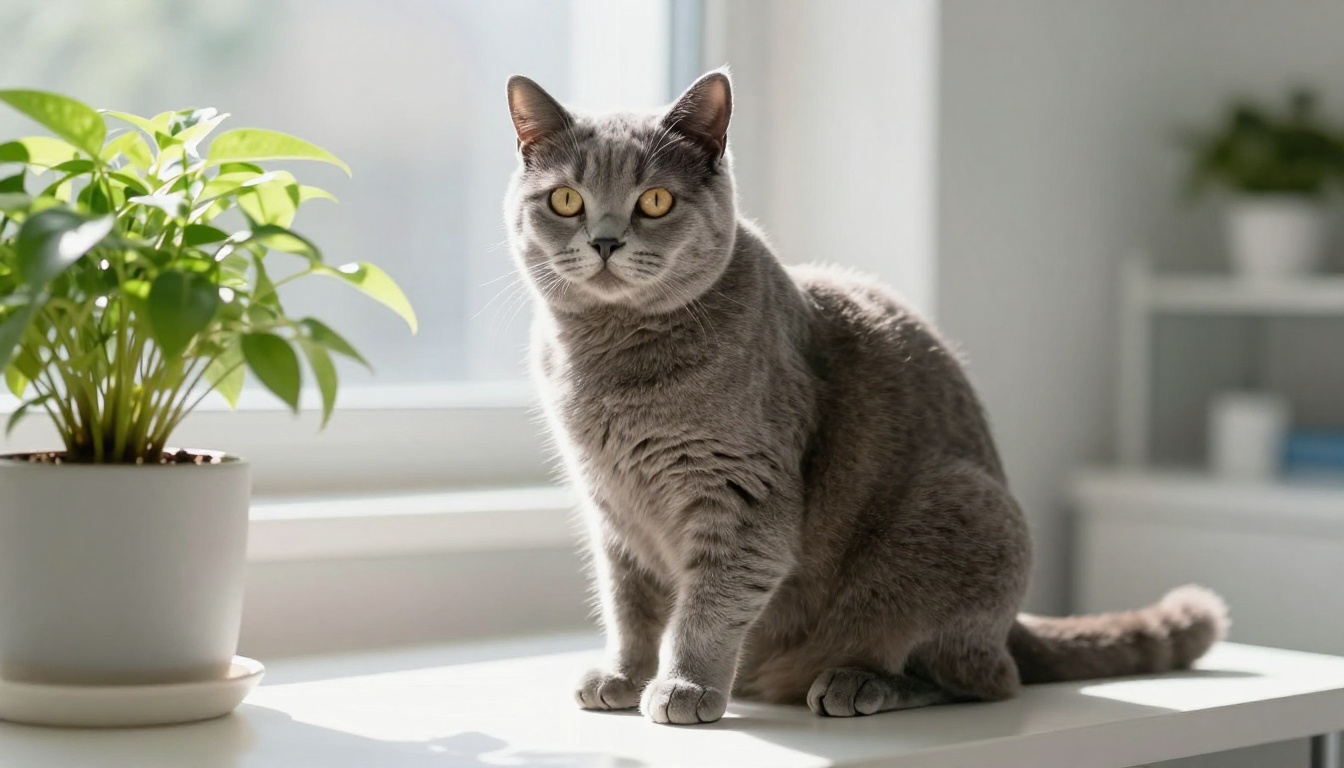 Cat relaxed during a comprehensive wellness checkup